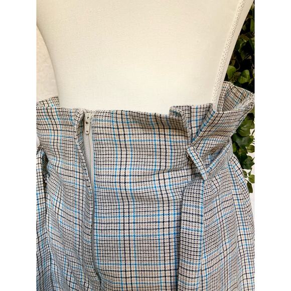 ILLA ILLA Plaid High Waisted Mini Skirt Women's Medium - Picture 5 of 9